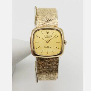Rare Rolex Cellini 14k Italy Stamped 30mm Ladies Watch